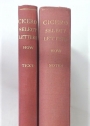Cicero - Select Letters with Historical Introductions, Notes and Appendices. Volumes 1 - Text, and Volume 2 - Notes.