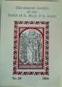 The Annual Leaflet of the Guild of S. Mary and S. Anne. No 85.