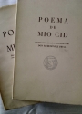 Poema de mio Cid. Edición Facsimil del Codice de Per Abat, conservado en la Biblioteca Nacional.