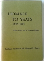 Homage to Yeats 1865 - 1965.