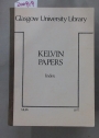 Kelvin Papers. Index to the Manuscript Collection of William Thomson, Baron Kelvin in Glasgow University Library.