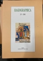 Hagiographica. Volume 15, 2008. Rivista di Agiografia e Biografia della Società Internazionale per lo Studio del Medioevo Latino.