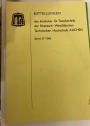 Mitteilungen aus dem Institut für Textiltechnik der Rheinisch-Westfälischen Technischen Hochschule Aachen. Band 37, 1988.