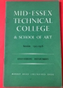Mid-Essex Technical College and School of Art. Prospectus of Day and Evening Courses, 1955 - 1956. Department of Engineering.