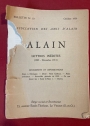 Alain. Bulletin No 10, Octobre 1959. Lettres Inédites (1905 - 1914).