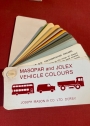 Masopar and Jolex Vehicle Colours. Joseph Mason & Co Ltd, Derby. Colour Swatch