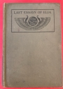 Last Essays of Elia.