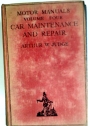 Car Maintenance and Repair. Second Edition Revised.