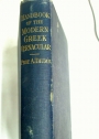 Handbook of the Modern Greek Vernacular. Grammar, Texts, Glossary.