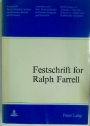 Festschrift for Ralph Farrell.
