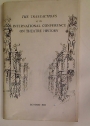 Transactions of the International Conference on Theatre History, London 1955.