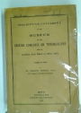 Descriptive Catalogue of the Museum of the British Congress on Tuberculosis, held in London, July 22 - 26, 1901.