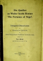 Die Quellen zu Walter Scotts Roman "The Fortunes of Nigel".