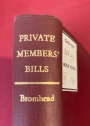 Private Members' Bills in the British Parliament.