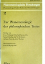 Zur Phänomenologie des Philosophischen Textes.