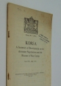 Korea. A Summary of Developments in the Armistice Negotiations and the Prisoner of War Camps. June 1951 - May 1952. Presented by the Secretary of State for Foreign Affairs to Parliament by Command of Her Majesty June 1952.