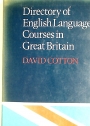 Directory of English Language Courses.