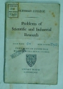 Problems of Scientific and Industrial Research (Nuffield College Monograph)