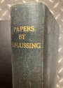 Bound Collection of Scientific Papers by H H Ussing.