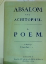 Absalom and Architopel. (1681) The second Part of Absalom and Architopel. (1862)