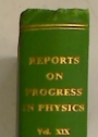 Reports on Progress in Physics. Vol 19, 1956.