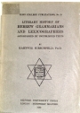 Literary History Hebrew Grammarians and Lexicographers Accompanied by Unpublished Texts.