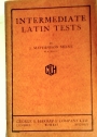Intermediate Latin Tests.