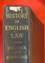 The History of English Law Before the Time of Edward I. Second Edition. Volume 2 Only.
