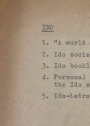 Folder with Materials and Correspondence regarding the IDO Language.