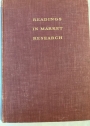 Readings in Market Research. A Selection of Papers by British Authors.