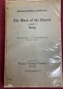 The Work of the Church on Behalf of Unity.