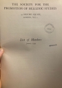 The Society for the Promotion of Hellenic Studies. List of Members, January 1939.