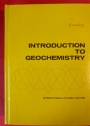 Introduction to Geochemistry.