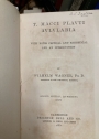 T Macci Plauti Aulularia. With Notes Critical and Exegetical and an Introduction. Second Edition, Rewritten.