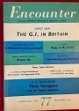 The American G.I. in Britain. (Encounter # 77, Volume 14, No 2)