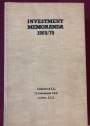 Cazenove Investment Memoranda 1969 / 1970.