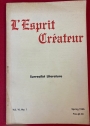 Surrealist Literature. (=L'Esprit Créateur, Volume 6, No 1, Spring 1966)