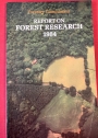 Report on Forest Research for the Year Ended March 1984.