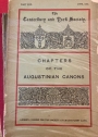 Chapters of the Augustinian Canons.