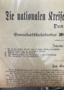 Die nationalen Kreise und der Reichskanzler. Denkschrift.