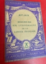 Discours sur L'Universalité de la Langue Française.