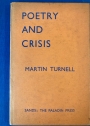 Poetry and Crisis.