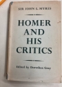 Homer and his Critics.