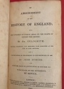 An Abridgement of the History of England from the Invasion of Julius Caesar to the Death of George the Second. Continuation by Dymock, Heads of the Sovereigns by Bewick.