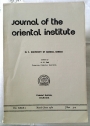 Journal of the Oriental Institute, University of Baroda. Volume 29, No 3-4.