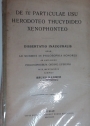 De TE Particulae Usu Herodoteo, Thucydideo, Xenophonteo. Dissertation Inauguralis.