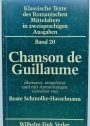 Chanson de Guillaume. Klassische Texte des romanischen Mittelalters, Band 20.