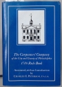 The Rules of Work of the Carpenters' Company of the City and County of Philadelphia, 1786.