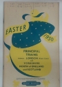 Easter 1950 Principal Trains Between London (King's Cross) and Yorkshire, North of England and Scotland.