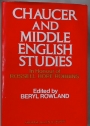 Chaucer and Middle English. Studies in Honour of Rossell Hope Robbins.
